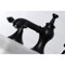 Kingston Brass KC7060AL Vintage 8" Widespread Bathroom Faucet, Matte Black KC7060AL - alternate 6